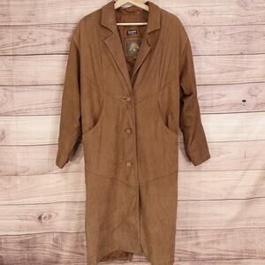 Wilsons Adventure Bound Originals Coat Womens PXS Brown Suede Leather Thinsulate